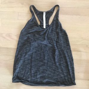 LULULEMON Gray razor back tank top